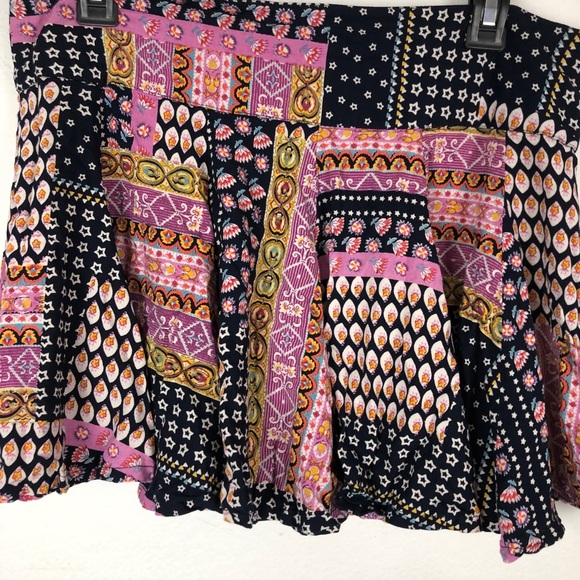 Raga Gigi Ruffled Mini Flounce Skirt Multicolor L - Picture 5 of 9